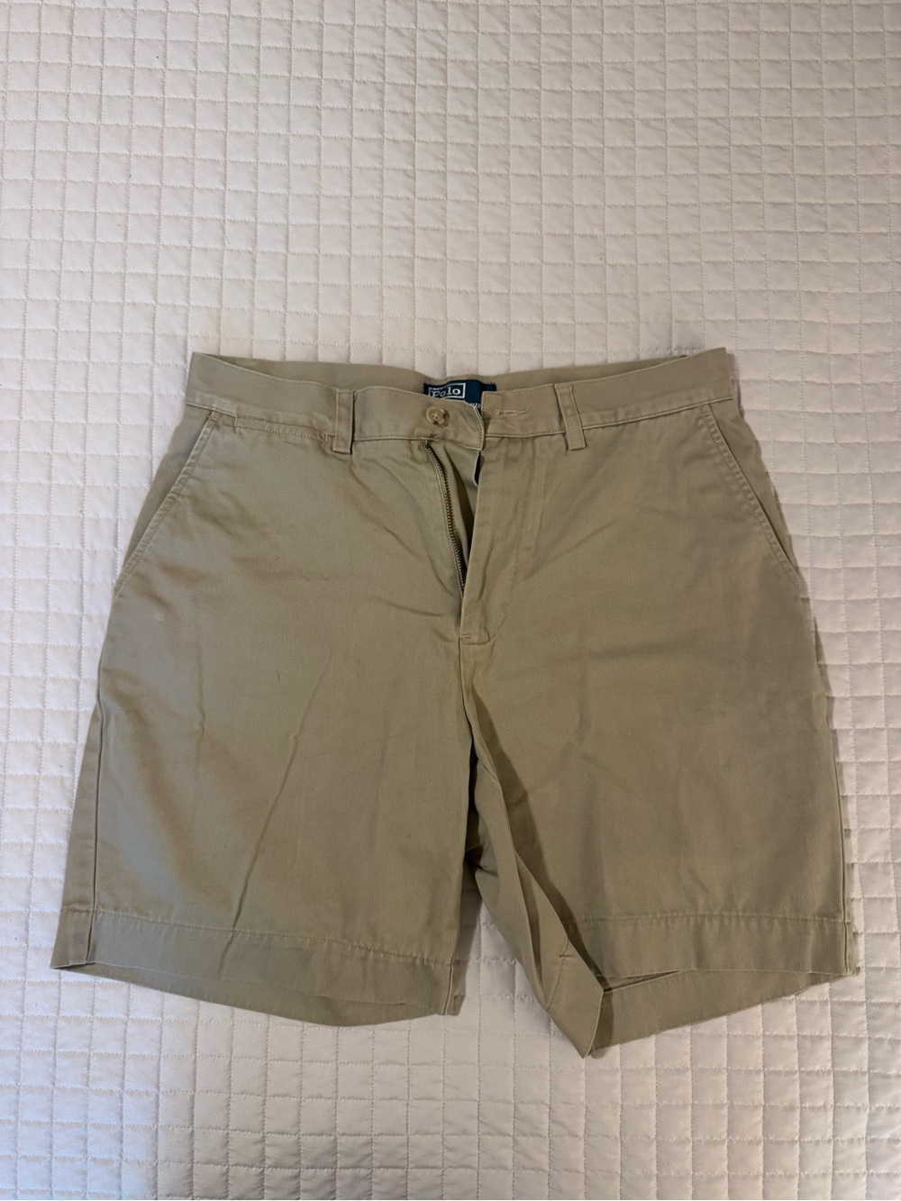 Polo by Ralph Lauren Tan Flat-Front Men's Shorts